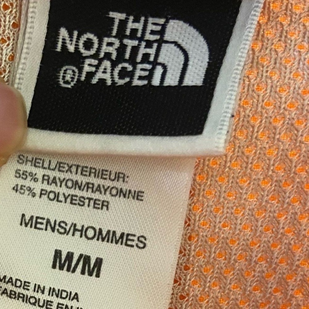 The North Face Orange button front Shirt men Medium - Picture 6 of 7